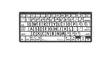 LogicKeyboard Braille + Large Print Bluetooth Keyboard | PC & Mac