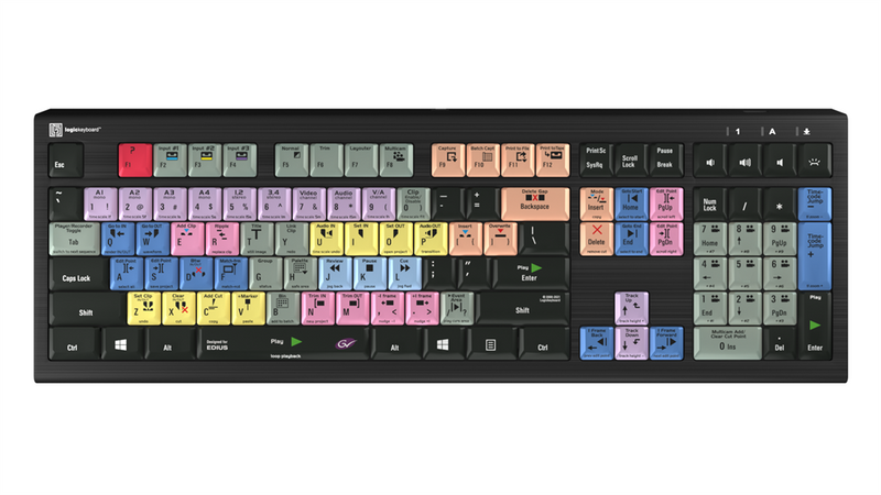 LogicKeyboard Grass Valley EDIUS Keyboard for PC — ASTRA 2 Backlit Shortcut Keys