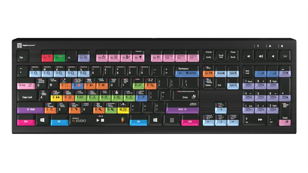 LogicKeyboard ASTRA 2 Backlit Keyboard for FL Studio | PC Windows (LKB-FLS-A2PC-US)