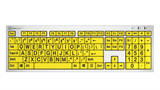 LogicKeyboard Large Print Slimline Keyboard for PC | 4 Colors