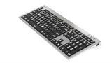 LogicKeyboard Large Print ALBA Keyboard for Mac — High-Contrast Wired USB Keyboard for Low Vision