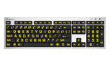 LogicKeyboard Large Print Slimline Keyboard for PC | 4 Colors
