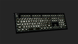 LogicKeyboard LargePrint White-on-Black Backlit Keyboard — ASTRA 2 | PC & Mac
