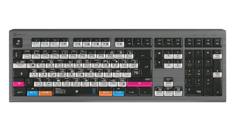 LogicKeyboard Adobe Photographer Keyboard for Mac — Photoshop + Lightroom ASTRA 2