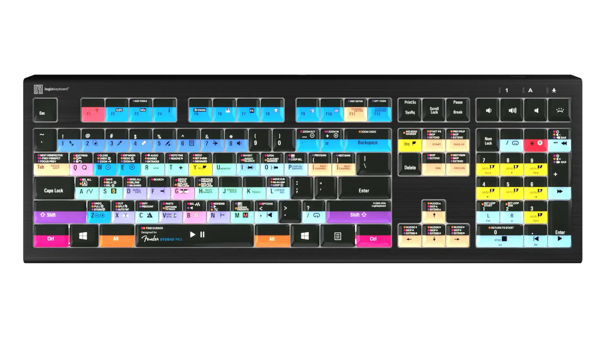 Logickeyboard ASTRA 2 Fender Professional 4 Backlit Keyboard for Windows | USB | LKB-PSO4-A2PC-US