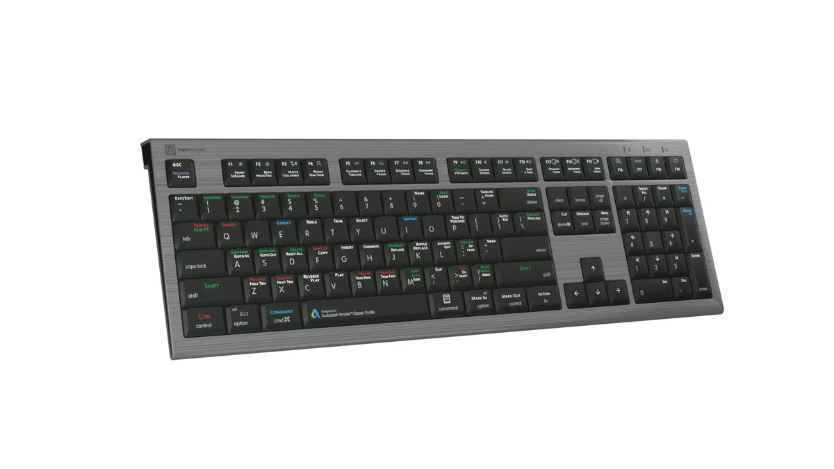 LogicKeyboard Autodesk Smoke Keyboard for Mac — ASTRA 2 Backlit Shortcut Keys (Build to Order)