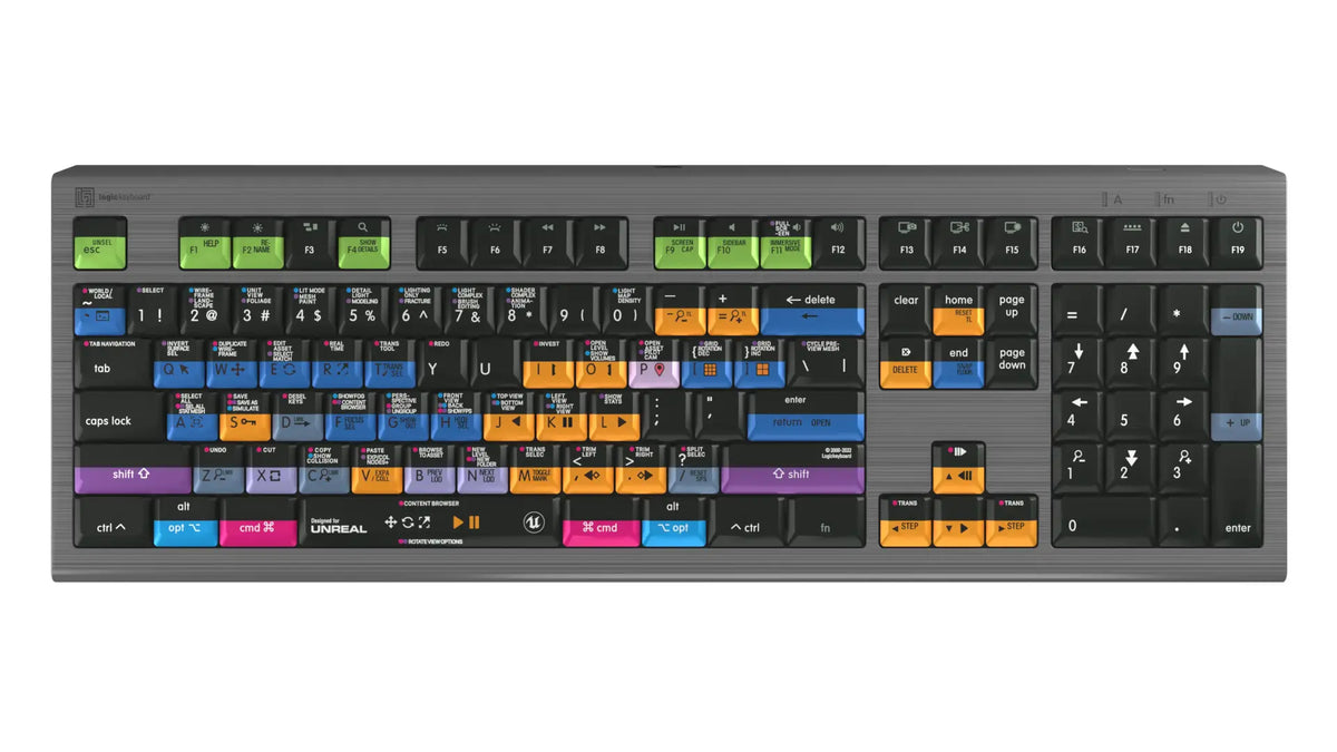 LogicKeyboard Unreal Engine 5 Keyboard for Mac — ASTRA 2 Backlit Shortcut Keys