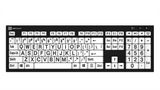 LogicKeyboard LargePrint Black on White Keyboard — High Contrast for Low Vision | PC Wired USB