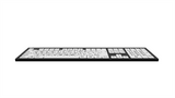 LogicKeyboard LargePrint Black on White Keyboard — High Contrast for Low Vision | PC Wired USB