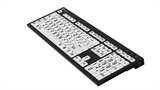 LogicKeyboard LargePrint Black on White Keyboard — High Contrast for Low Vision | PC Wired USB