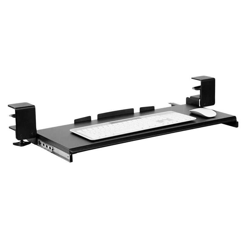 MOUNT-IT! Clamp-On Under Desk Keyboard and Mouse Drawer Platform - MI-7143