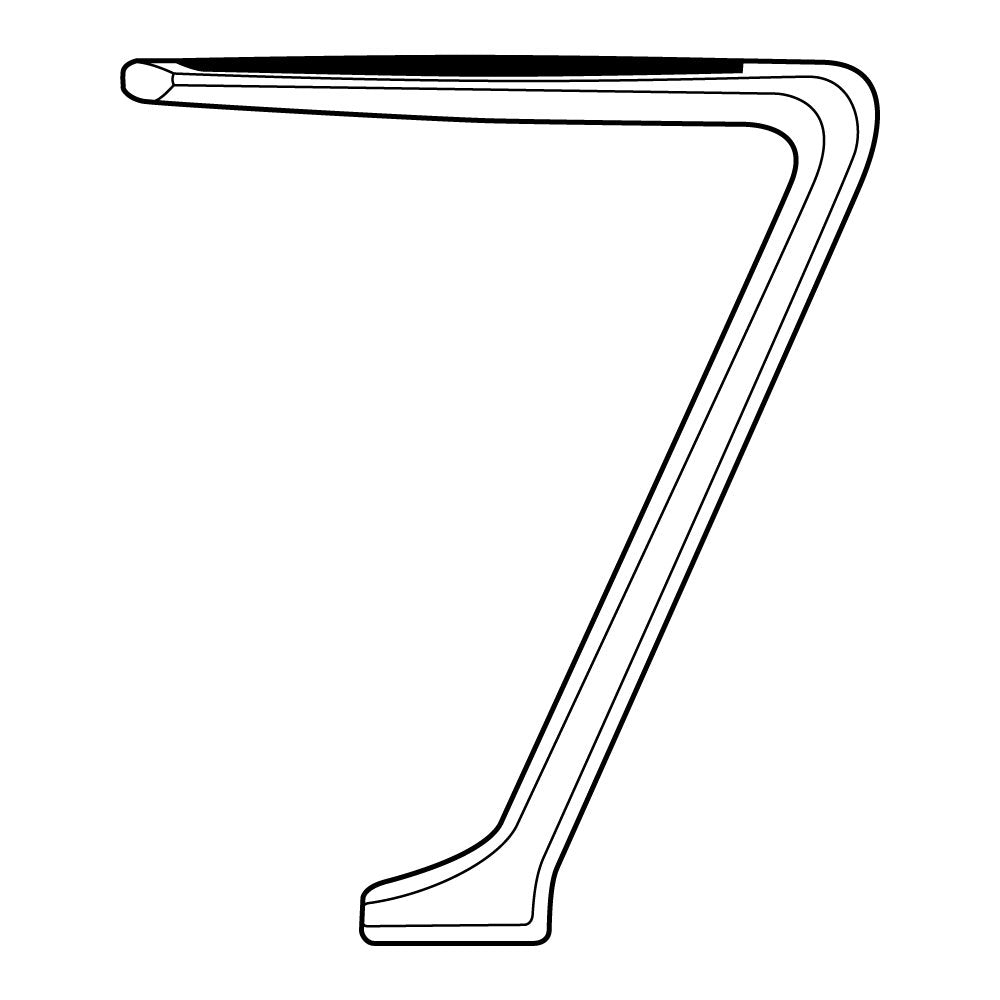 Office Master AR82-PLH (OM Seating) Reverse Cantilever Arm Polished Aluminum
