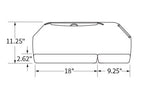 Workrite 488 Split-Pad Corner Keyboard Tray - 27" Ultra-Thin & Classic Platform