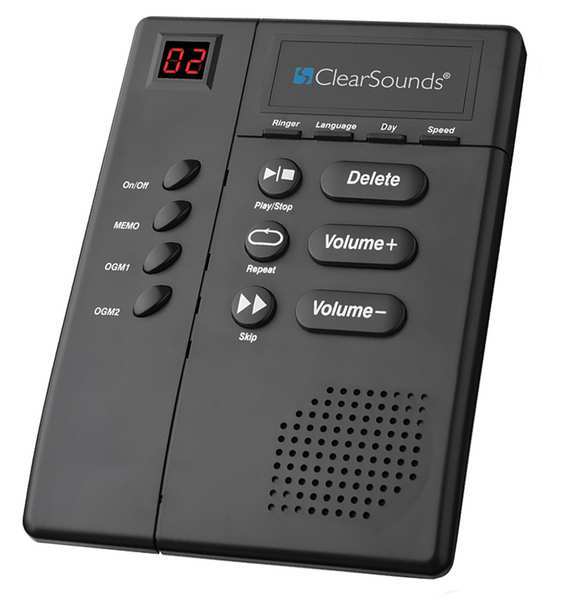 ClearSounds Amplified Answering Machine – 30dB, Slow Speech