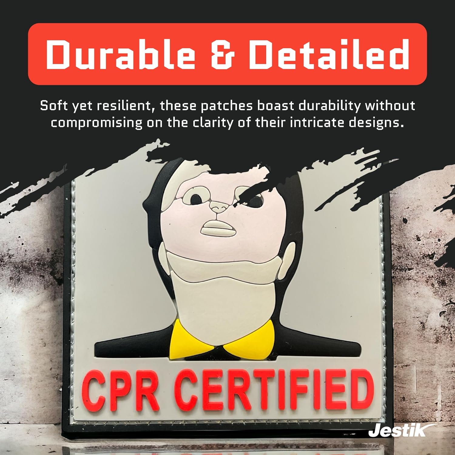 Jestik CPR Certified PVC Morale Patch - CPR Certified