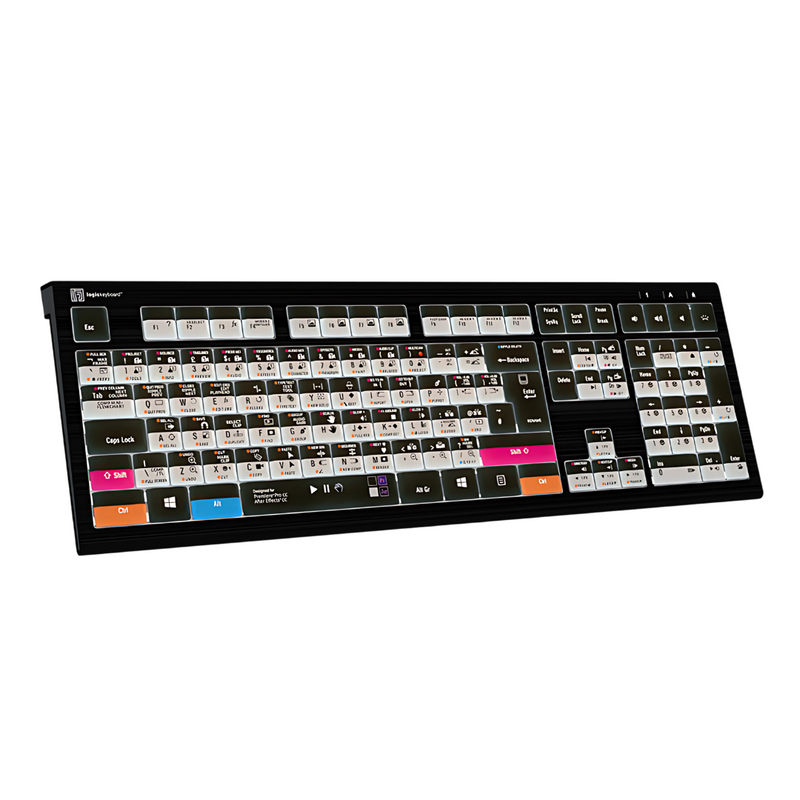 LogicKeyboard Adobe Filmmaker Keyboard for PC — Premiere Pro + After Effects ASTRA 2