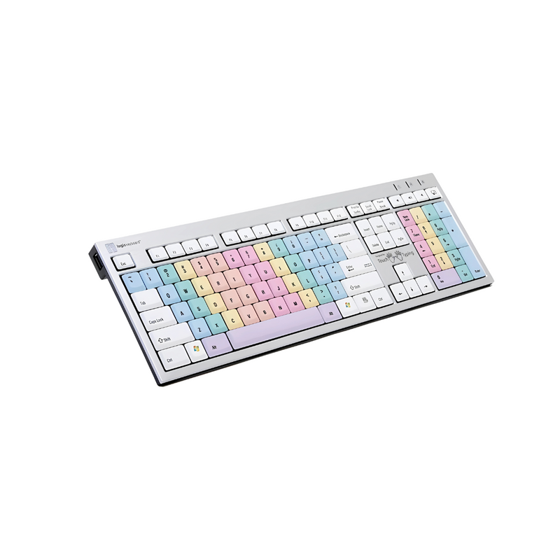 LogicKeyboard Touchtyping w/ Letters PC Slim Line Keyboard US LKBU-TOUCH-AJPU-US (Build to order)