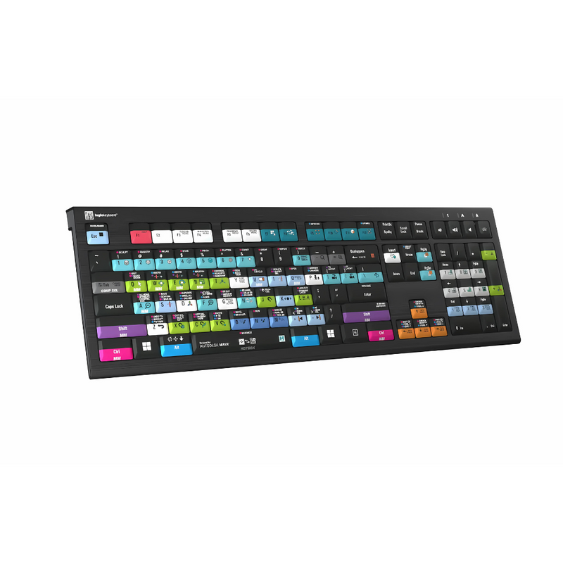 LogicKeyboard Autodesk Maya Keyboard for PC — ASTRA 2 Backlit Shortcut Keys (Build to Order)