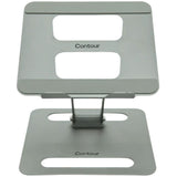 Ergonomic Laptop Riser Stand - Adjustable Steel Desktop Riser