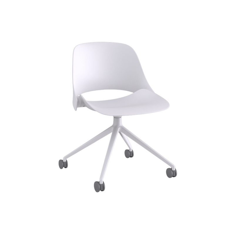 Humanscale Trea Stacking Chair | Modern Guest Chair | White