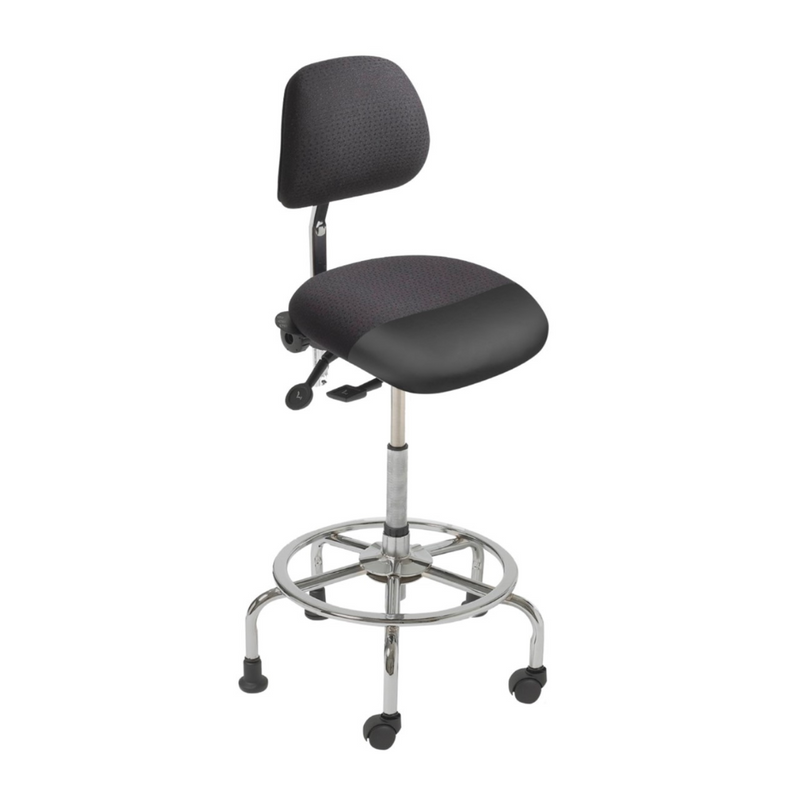 Ergocentric Ergonomic Sit-Stand Chair – 3-in-1 Adjustable Lab & Office Stool