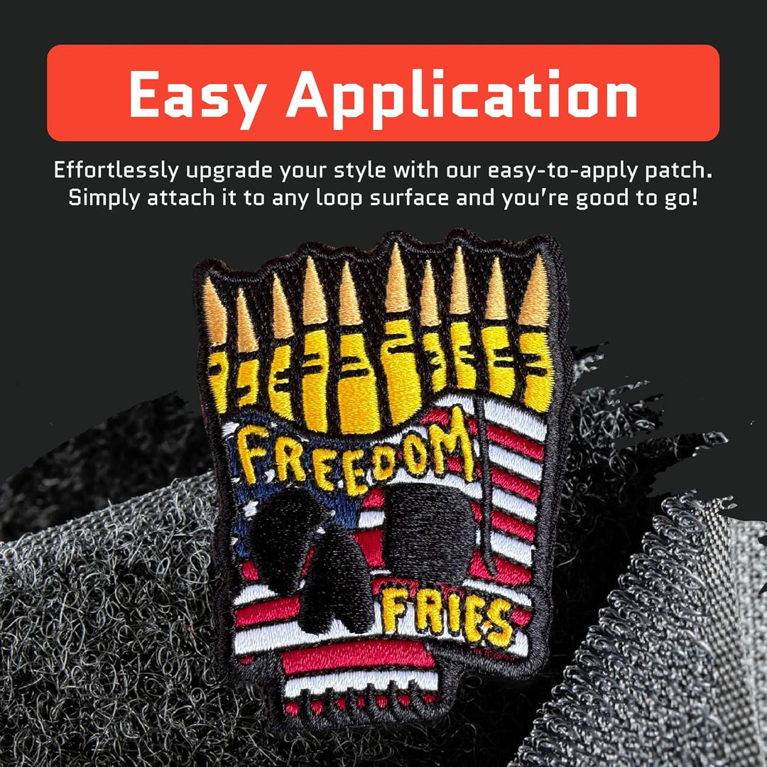 Jestik Freedom Fries Embroidery Patch - EMB Freedom Fries