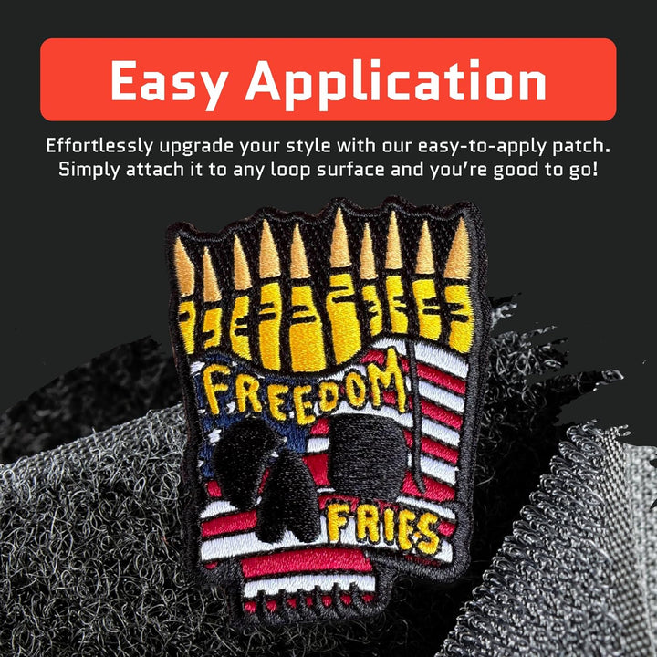 Jestik Freedom Fries Embroidery Patch - EMB Freedom Fries