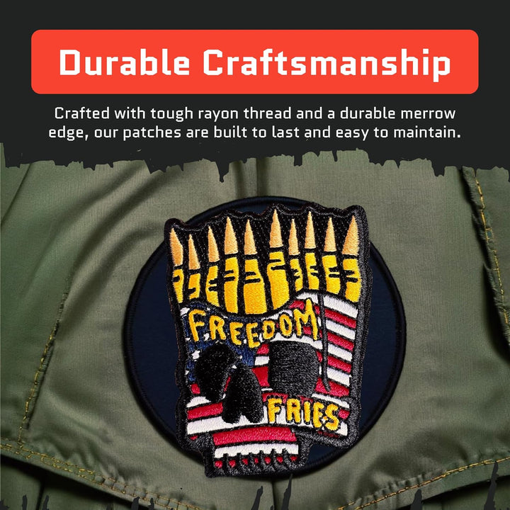 Jestik Freedom Fries Embroidery Patch - EMB Freedom Fries