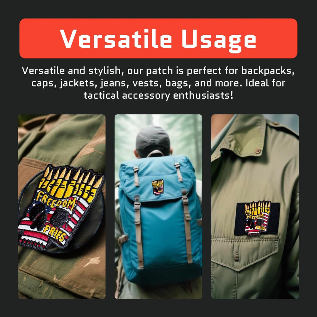 Jestik Freedom Fries Embroidery Patch - EMB Freedom Fries