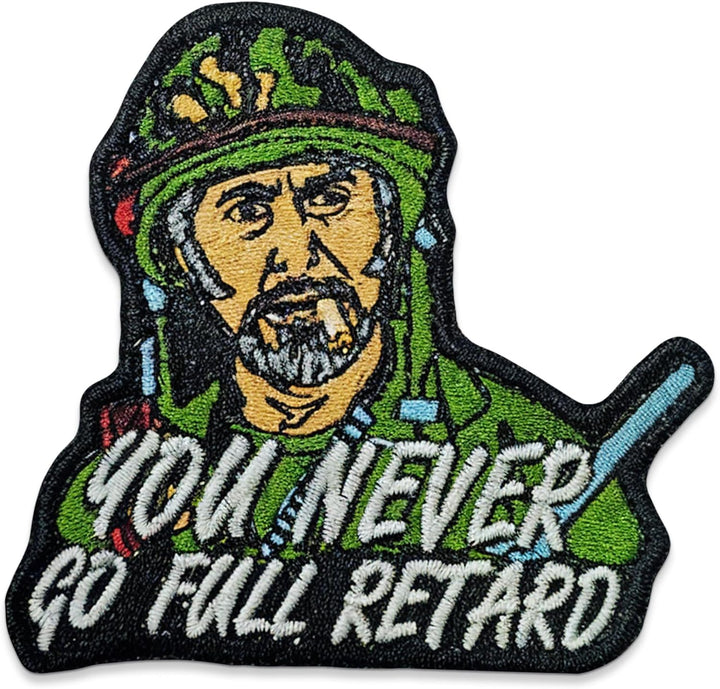 Jestik Never Go Full Retard Embroidery Patch - EMB Full-R