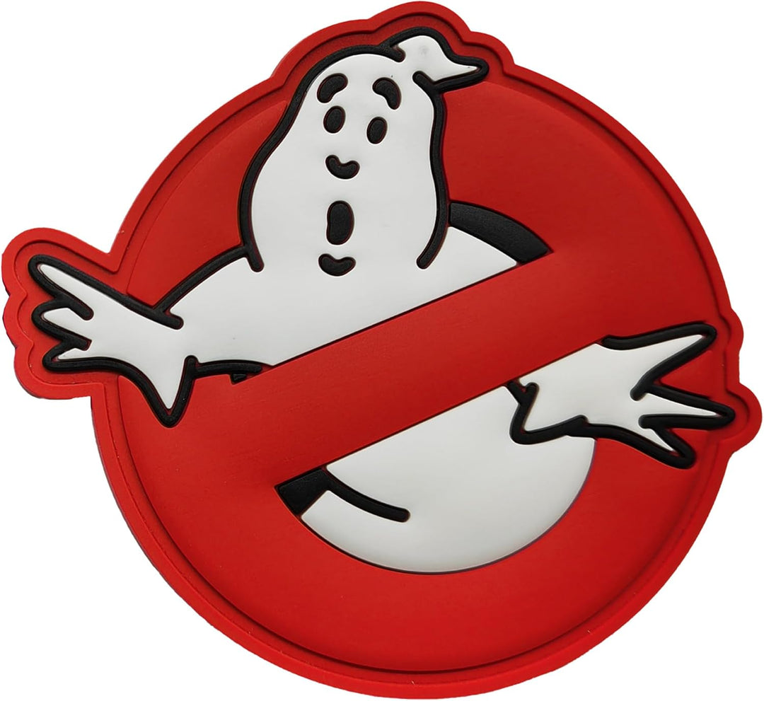 Jestik No Ghost Red PVC Patch, Glow in The Dark Funny Patches - GID Ghost