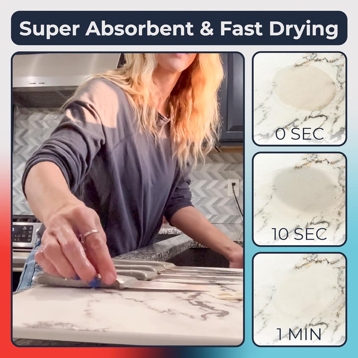 Jestik Stone Drying Mat for Kitchen Counter