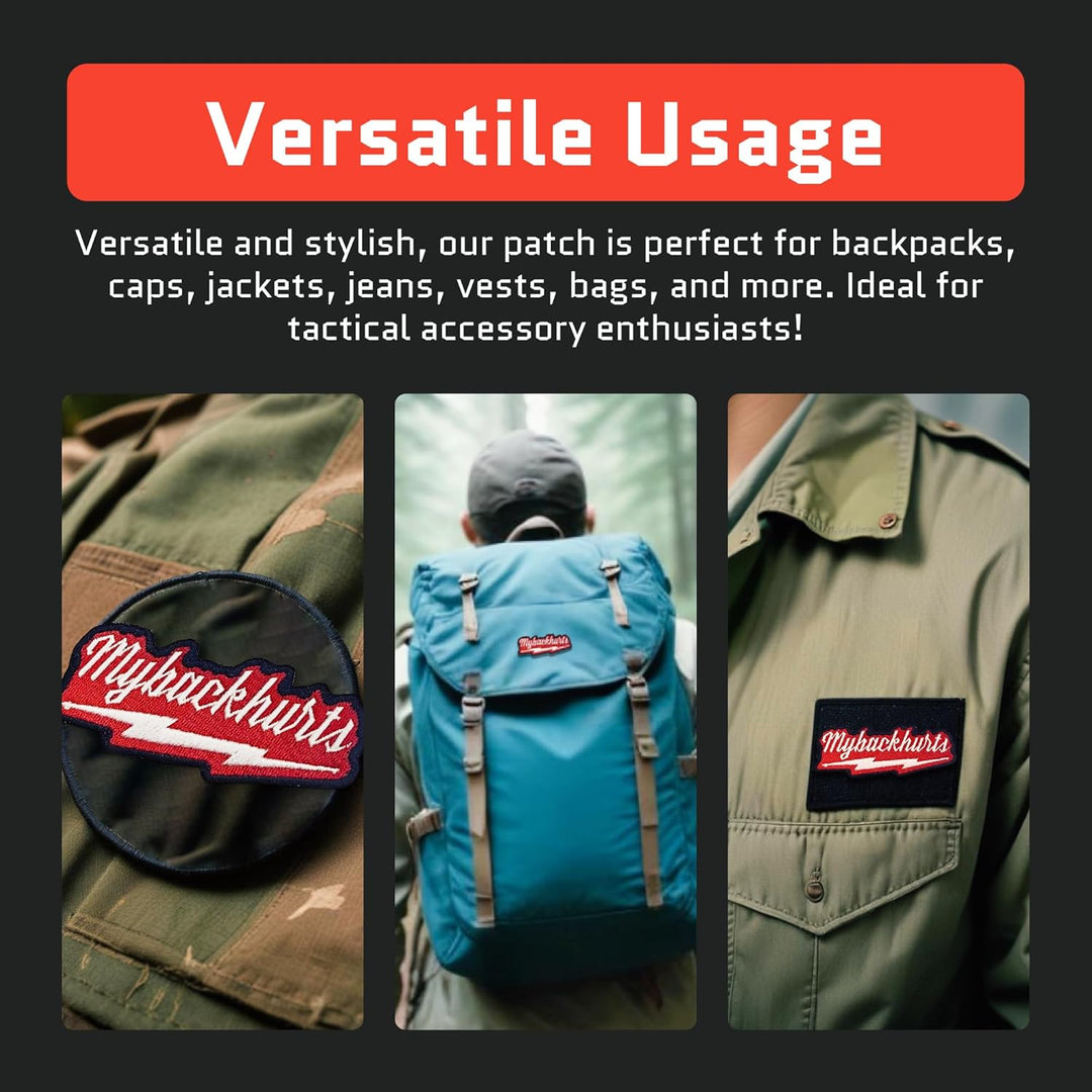 Jestik My Back Hurts Embroidery Patch - EMB My Back Hurts