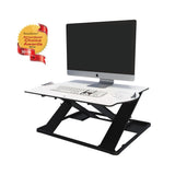 Posturite Pelican Oploft Sit-Stand Platform | Desktop Riser | Gas-Spring Adjustable