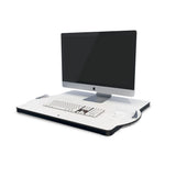 Posturite Pelican Oploft Sit-Stand Platform | Desktop Riser | Gas-Spring Adjustable