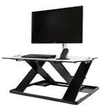 Posturite Pelican Oploft Sit-Stand Platform | Desktop Riser | Gas-Spring Adjustable