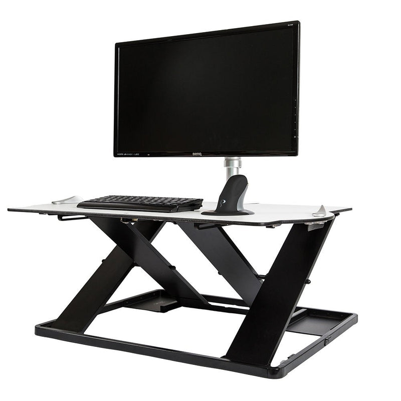 Posturite Pelican Oploft Sit-Stand Platform | Desktop Riser | Gas-Spring Adjustable