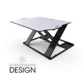 Posturite Pelican Oploft Sit-Stand Platform | Desktop Riser | Gas-Spring Adjustable
