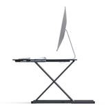 Posturite Pelican Oploft Sit-Stand Platform | Desktop Riser | Gas-Spring Adjustable