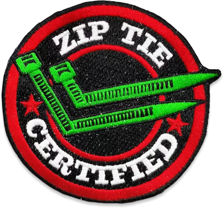 Jestik Zip Tie Certified Embroidery Patch - EMB Zip Tie Certified