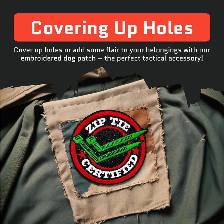 Jestik Zip Tie Certified Embroidery Patch - EMB Zip Tie Certified