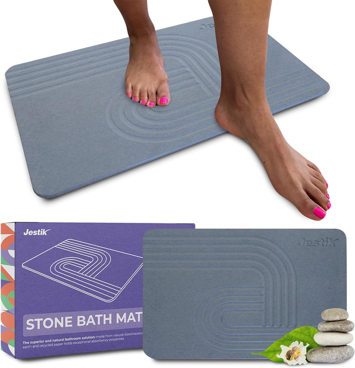 Jestik Earth Stone Bath Mat - BSM-DG01