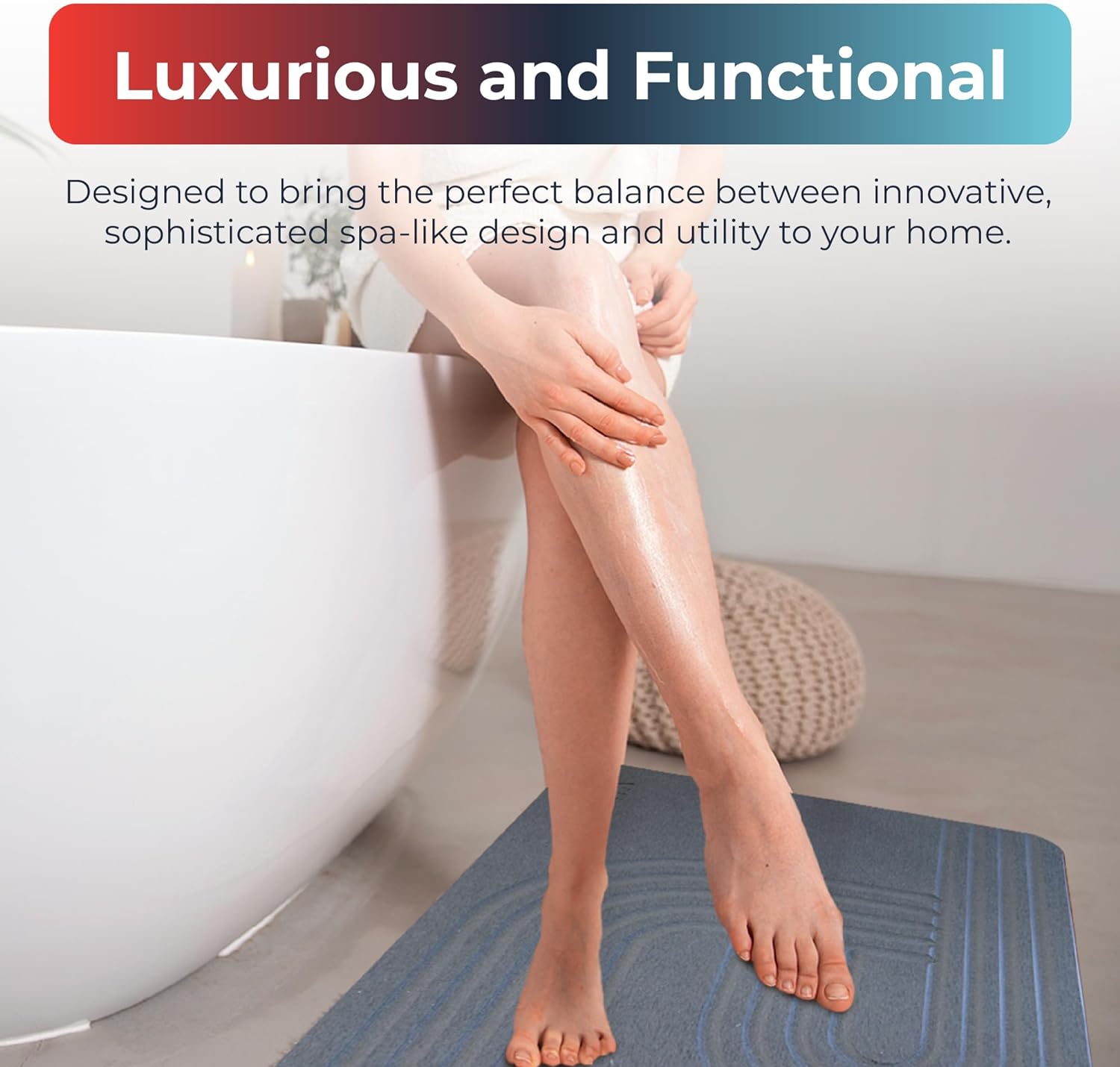 STONE BALANCE マット Jestik Earth Stone Bath Mat - BSM-DG01 – Jestik, Inc.