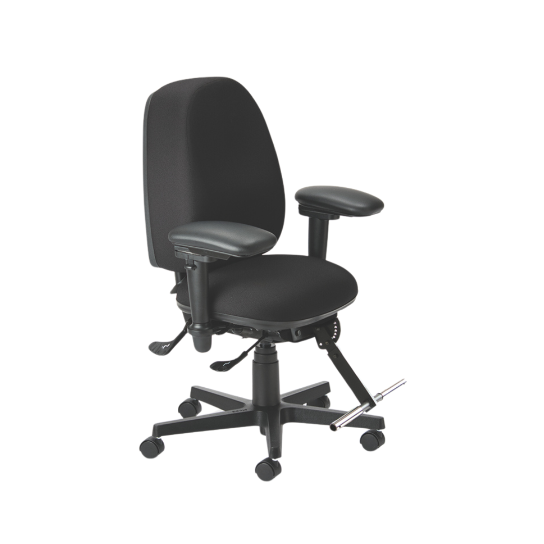 Sitmatic Little Person Ergonomic Office Chair with Adjustable Footbar - Premium Petite Seating for Short Adults