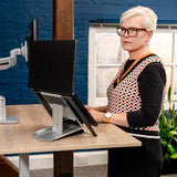 Slim Cool Laptop Stand | Portable Ergonomic Riser with Cooling
