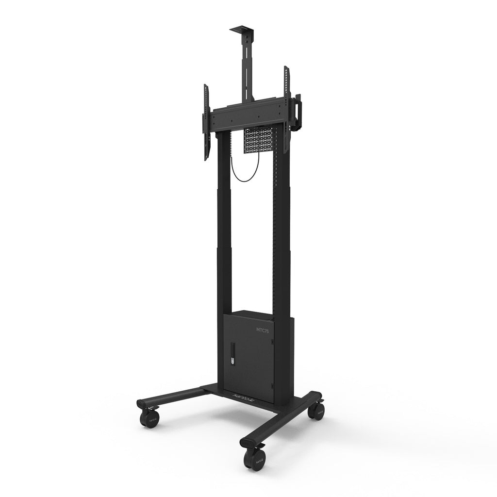 Kanto Motorized Height Adjustable Rolling TV Stand for 37-inch to 75-inch TVs - MTC75