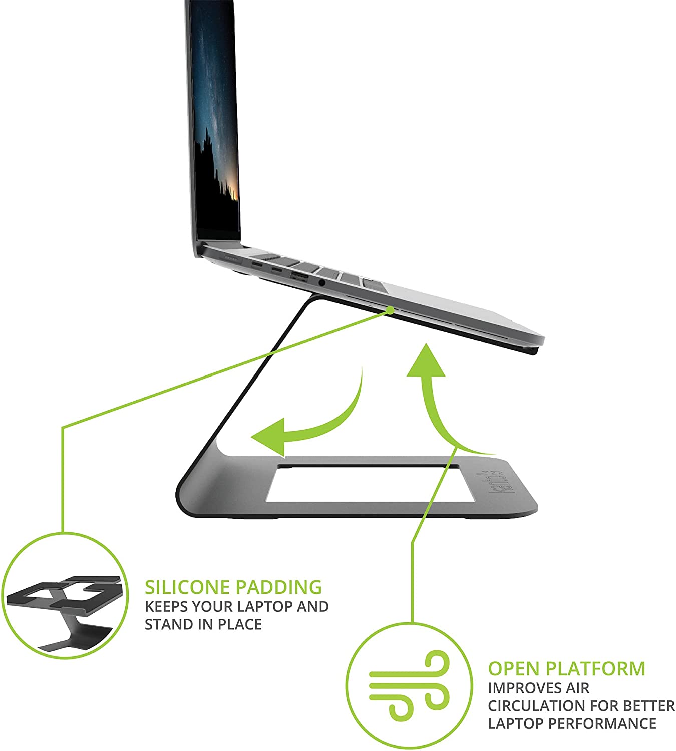 Kanto Ergonomic Universal Riser Laptop Stand - LE1