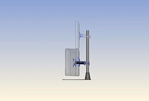 Ergotech Quad 1 Over 3 Monitor Desk Stand-100-D28-B13