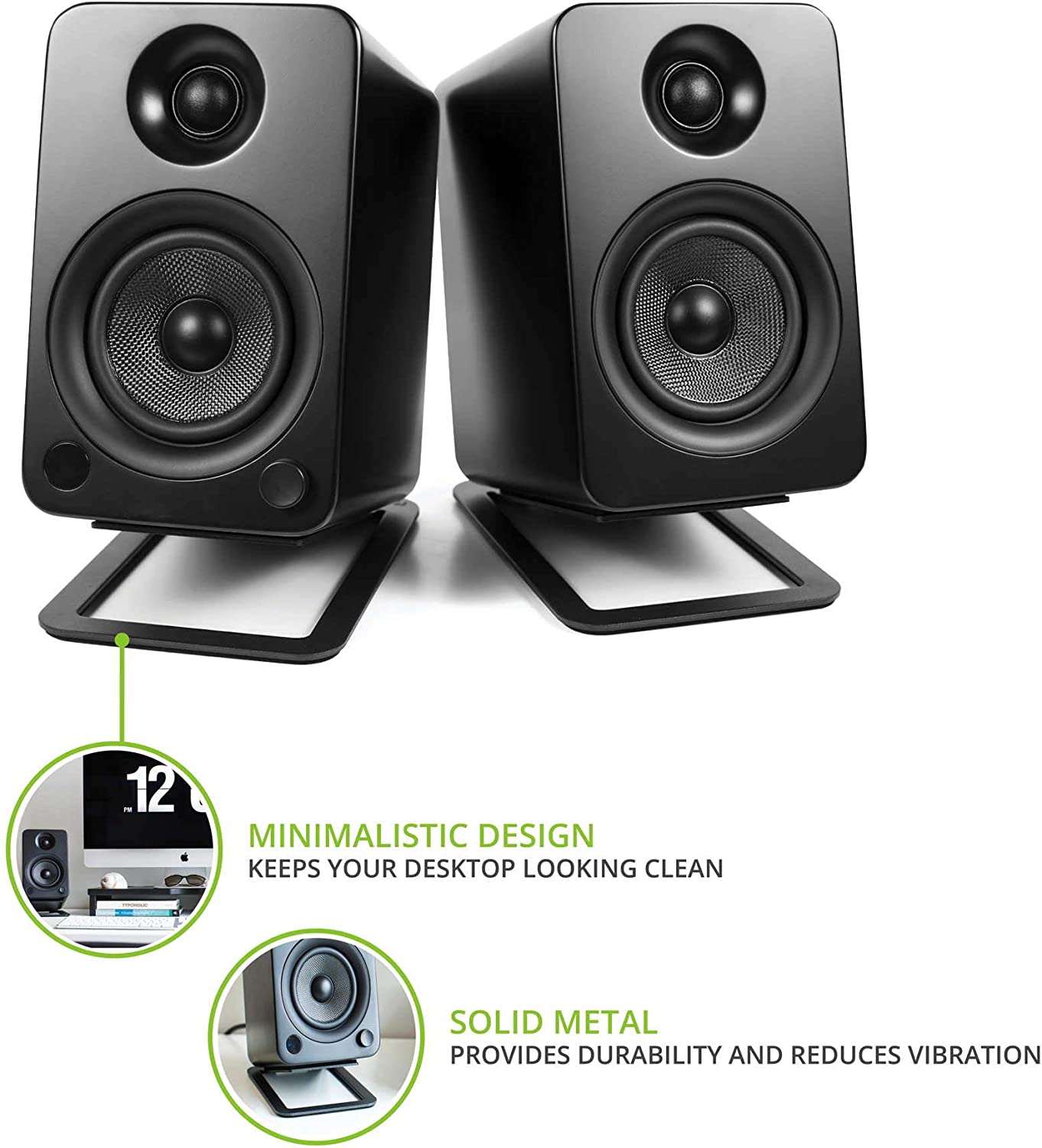 Kanto Desktop Speaker Stands for Midsize Speakers