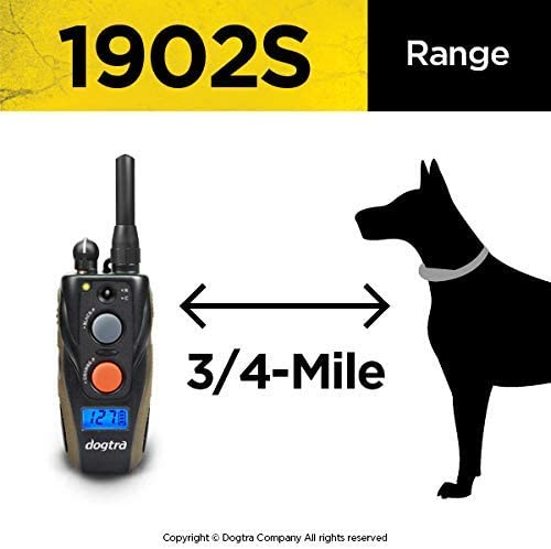 Dogtra 1902S Two Dog Remote Training Collar - 3/4 Mile Range, Rechargeable, Waterproof - Plus 1 iClick Training Card, Jestik Click Trainer - Value Bundle
